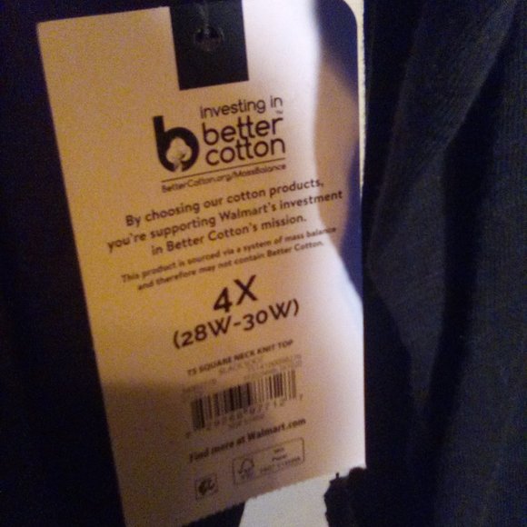 NWT Terra & Sky Black Blouse - Picture 3 of 4